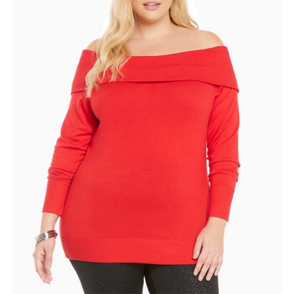 Torrid Foldover Collar Knit Sweater